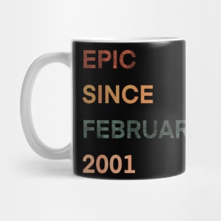 epic since february 2001 20th Gift Birthday 20 Years Old Mug